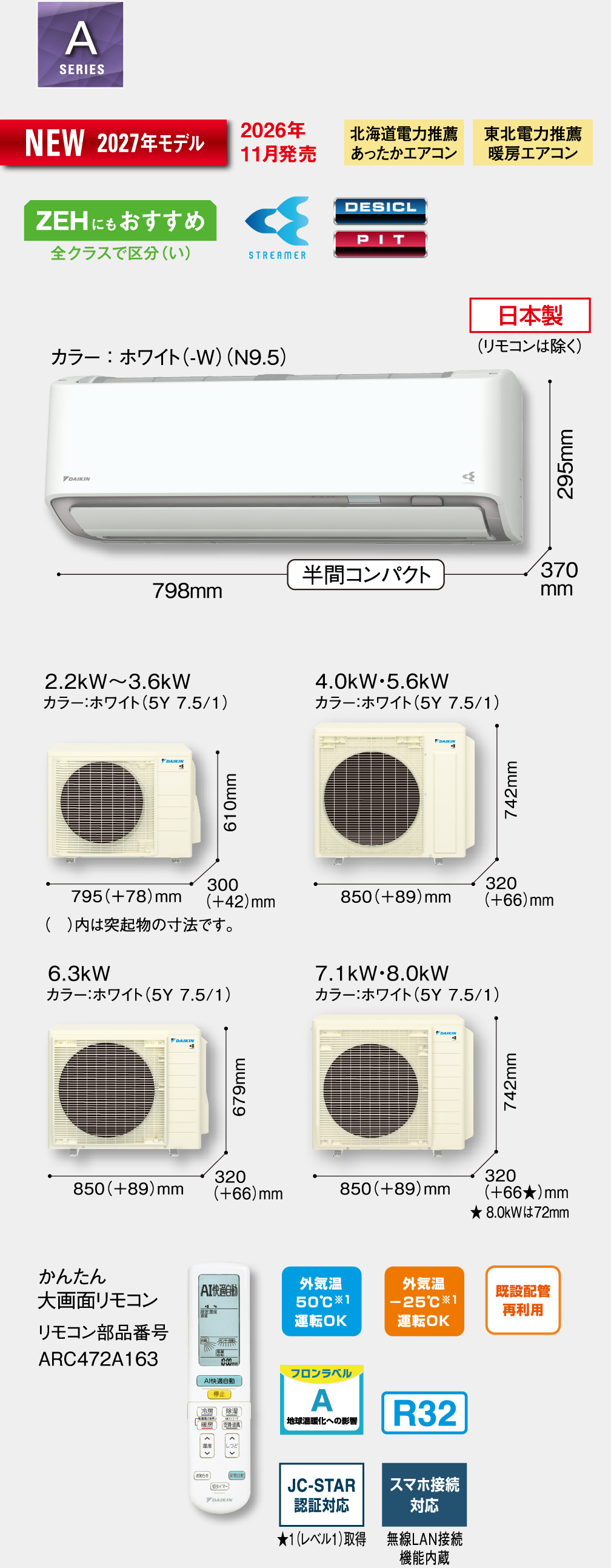 2027年モデル「うるさらX」新発売 | エアコン | ダイキン工業株式会社